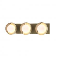 Hubbardton Forge 201378-SKT-86-84-GG0711 - Brooklyn 3-Light Straight Double Shade Bath Sconce