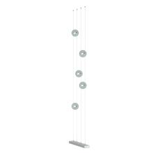 Hubbardton Forge 289520-LED-STND-82-YL0668 - Abacus 5-Light Floor to Ceiling Plug-In LED Lamp