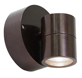 1 Light Outdoor LED Wall Mount Spotlight