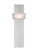 Visual Comfort & Co. Modern Collection KWWS10027CN - The Esfera Medium Damp Rated 1-Light Integrated Dimmable LED Wall Sconce in Polished Nickel