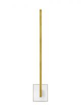 Visual Comfort & Co. Modern Collection 700WSKLE30NBNB-LED930-277 - The Klee 30-inch Damp Rated 1-Light Integrated Dimmable LED Wall Sconce in Natural Brass