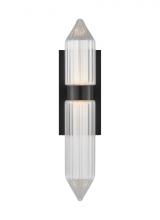 Visual Comfort & Co. Modern Collection 700WSLGSN18PZ-LED927-277 - Modern Langston dimmable LED Large Wall Sconce Light in a Plated Dark Bronze finish