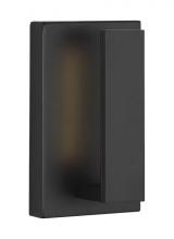 Visual Comfort & Co. Modern Collection 700OWNTE9B-LED930 - The Nate 9 1-Light Wet Rated Integrated Dimmable LED Outdoor Wall Sconce in Black