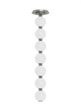 Visual Comfort & Co. Modern Collection SLPD22627NS - The Perle 24 Damp Rated Integrated Dimmable LED Ceiling Pendant in Polished Nickel