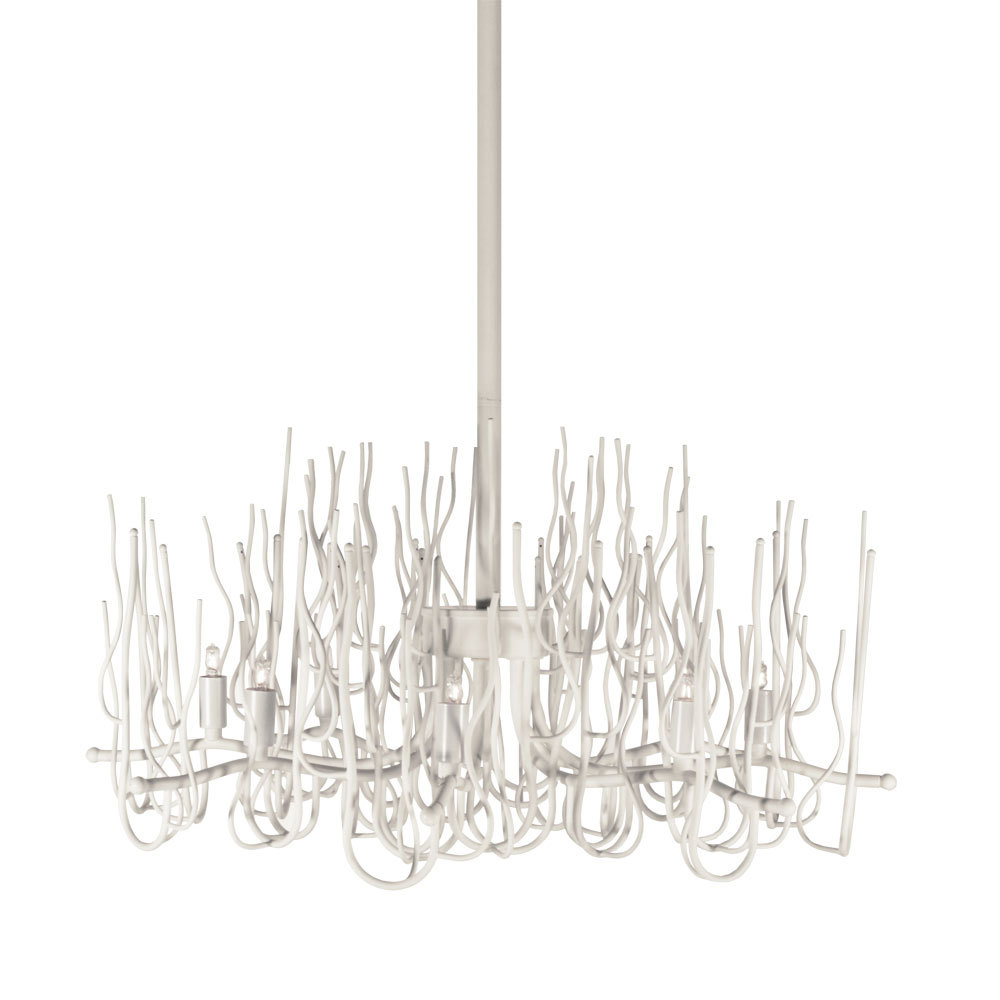 white twig chandelier