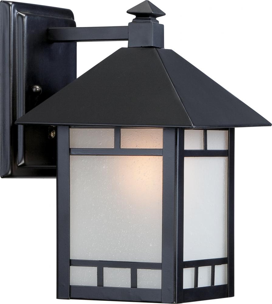 Drexel - 1 Light - 7" with Frosted Seed Glass - Stone Black Finish