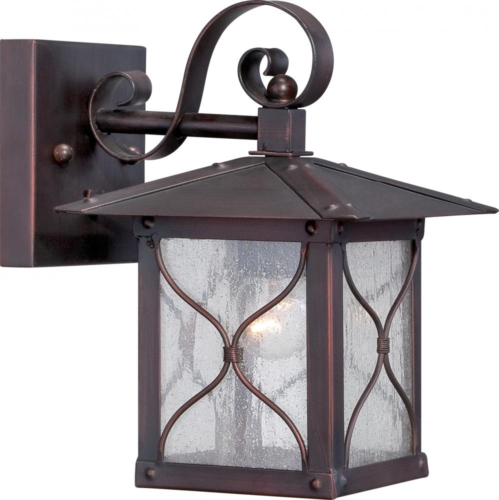 Vega - 1 Light - 6" Wall Lantern with Clear Seed Glass - Classic Bronze Finish