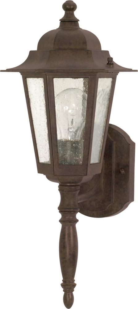 Cornerstone - 1 Light 18" Wall Lantern with Clear Seeded Glass - Old Bronze Finish