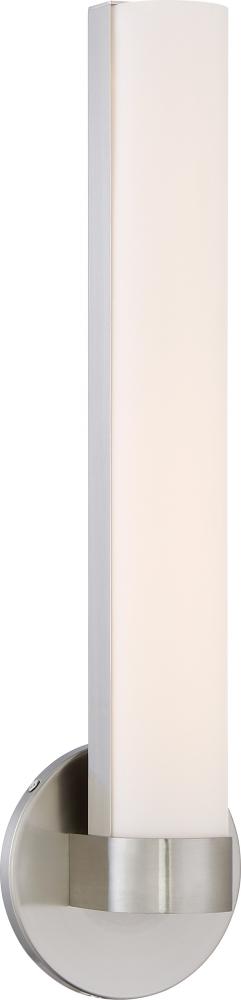 Bond - Single LED Large Sconce - Brushed Nickel Finish