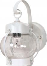Nuvo 60/3457 - 1 Light; 10-5/8 in.; Wall Lantern Onion Lantern with Clear Seed Glass; Color retail packaging