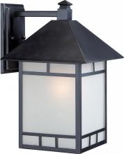 Nuvo 60/5603 - Drexel - 1 Light - 10" with Frosted Seed Glass - Stone Black Finish