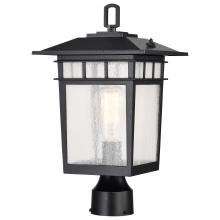 Nuvo 60/5953 - Cove Neck Collection Outdoor Large 16 inch Post Light Pole Lantern; Textured Black Finish with Clear