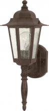 Nuvo 60/986 - Cornerstone - 1 Light 18" Wall Lantern with Clear Seeded Glass - Old Bronze Finish