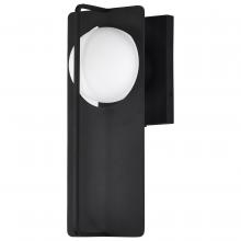 Nuvo 62/1609 - Portal; 6W LED; Medium Wall Lantern; Matte Black with White Opal Glass