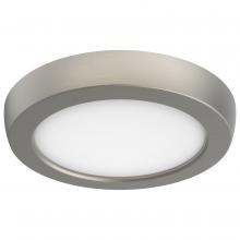 Nuvo 62/1703 - Blink Pro - 9W; 5in; LED Fixture; CCT Selectable; Round Shape; Brushed Nickel Finish; 120V