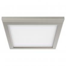 Nuvo 62/1717 - Blink Pro - 11W; 7in; LED Fixture; CCT Selectable; Square Shape; Brushed Nickel Finish; 120V
