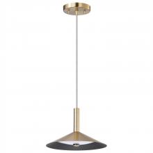 Nuvo 62/2091 - Corrine; 10 Inch LED Pendant; Burnished Brass; 3K/4K/5K CCT Selectable