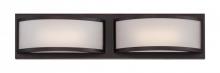 Nuvo 62/315 - Mercer - (2) LED Wall Sconce with Frosted Glass - Georgetown Bronze Finish