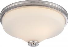 Nuvo 62/423 - Cody - 2 Light Flush Fixture with Satin White Glass - LED Omni Included