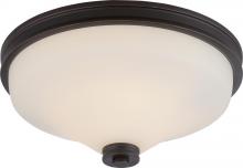 Nuvo 62/433 - Cody - 2 Light Flush Fixture with Satin White Glass - LED Omni Included