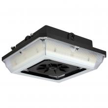 Nuvo 65/637 - Square LED; Wide Beam Angle Canopy Light; 3K/4K/5K CCT Selectable; 60W/75W/90W Wattage Selectable;