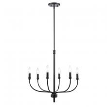 ELK Home 81516/6 - Newland 21'' Wide 6-Light Chandelier - Matte Black