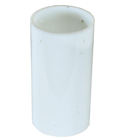 4"W Cylindre White Glass Shade
