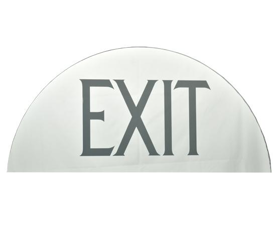 21.75"W X 9.75"H Exit Mirror Sign