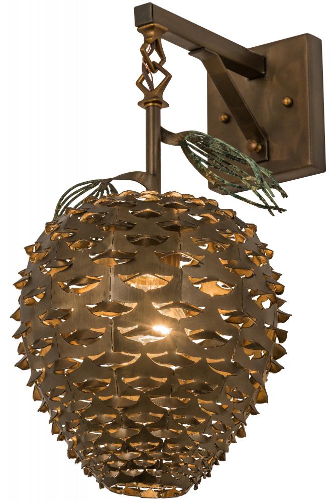 11" Wide Stoneycreek Pinecone Hanging Wall Sconce