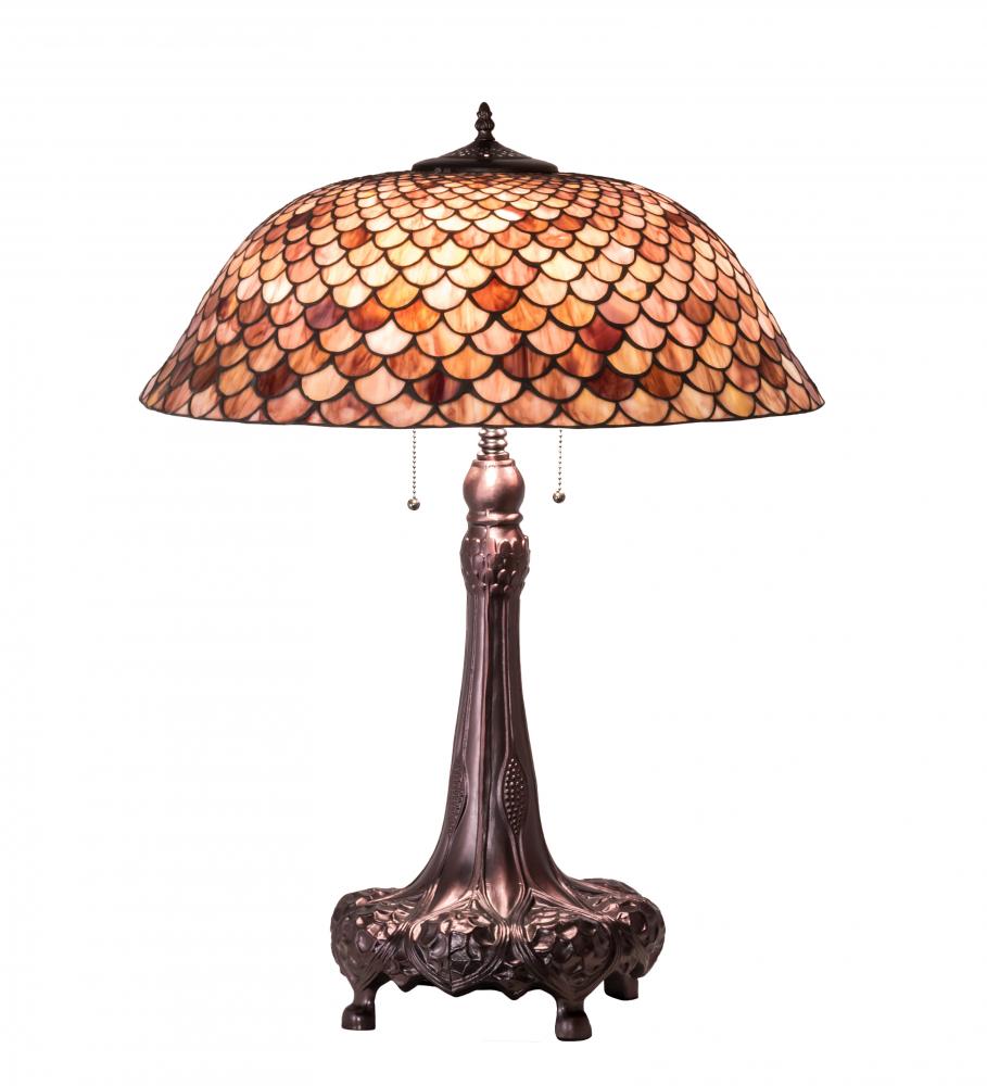 31" High Fishscale Table Lamp