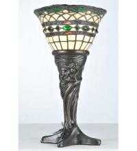 Meyda White 108936 - 14"H Tiffany Roman Mini Lamp