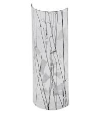 Meyda White 110452 - 5"W X 14"H Metro Fusion Branches Glass Cylinder Shade