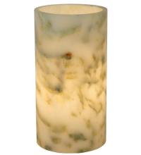 Meyda White 114797 - 3.5"W Cylindre Light Green Jadestone Shade