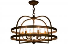 Meyda White 115278 - 22"W Aldari 6 LT Chandelier