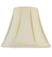 Meyda White 116569 - 6"W X 5"H Trumpet Cream Fabric Shade