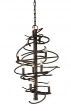 Meyda White 117122 - 18" Wide Cyclone 9 Light Chandelier