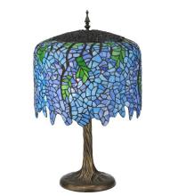 Meyda White 118689 - 28" High Tiffany Wisteria Table Lamp