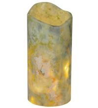 Meyda White 121495 - 3.5"W Cylindre Light Green Jadestone Shade