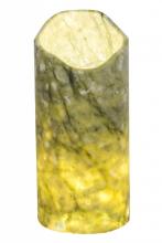 Meyda White 121524 - 3.5"W Cylindre Green Jadestone Shade