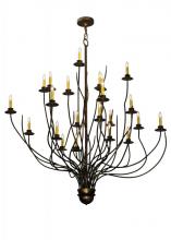 Meyda White 123017 - 54"W Sycamore 22 LT Chandelier