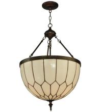 Meyda White 128612 - 18.25"Wide Vincent Honeycomb Inverted Pendant