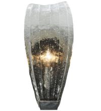 Meyda White 131654 - 5.75"W Metro Fusion Crystal Clear Glass Wall Sconce