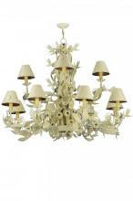 Meyda White 137289 - 52"W Le Printemps 12 LT Chandelier