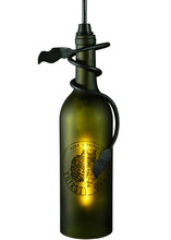 Meyda White 137401 - 5"W Personalized Thirsty Owl Wine Bottle Mini Pendant