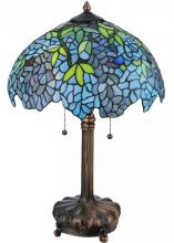 Meyda White 139606 - 25"H Tiffany Wisteria Table Lamp