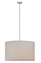 Meyda White 145853 - 36"W Cilindro White Textrene Pendant