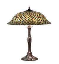 Meyda White 147470 - 26" High Tiffany Fishscale Table Lamp