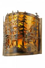 Meyda White 149252 - 12" Wide Tall Pines Wall Sconce