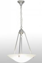 Meyda White 151736 - 20"W Revival Frosted Deco Ball Inverted Pendant