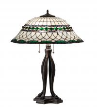 Meyda White 15405 - 30" High Tiffany Roman Table Lamp